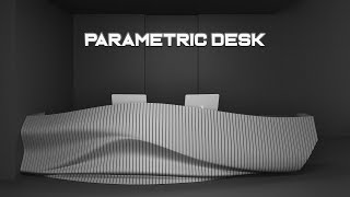 How to Modeling a Parametric Reception Desk In 3ds Max products 3dmodeling tutorial [upl. by Mendive]