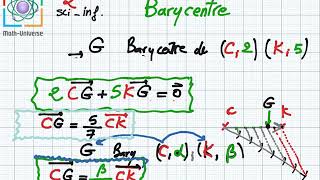 Barycentre Partie 1 2eme Science  Info Cours [upl. by Kola]