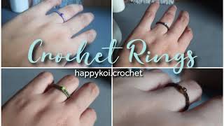 Easy Crochet Ring Tutorial [upl. by Atiragram]