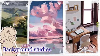 Painty background studies Tips [upl. by Adaha]