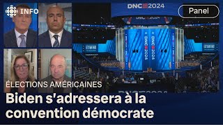 Panel américain  début de la convention démocrate à Chicago [upl. by Trofmoc]