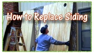 How to Replace Plywood Siding [upl. by Isaacs6]