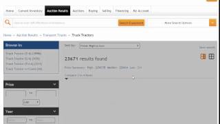 How to check equipment amp truck auction results on rbauctioncom [upl. by Leynwad]