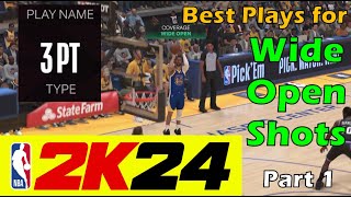 How to Get Wide Open Shots in NBA 2K24  3PT Playbook Part 1 [upl. by Koerlin]