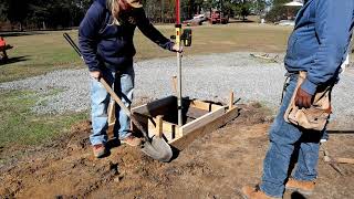 Concrete Pier setup for Steel Building Addition [upl. by Harbard]