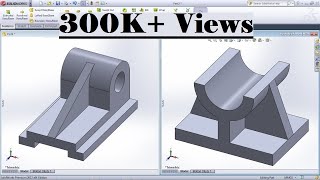 SolidWorks Practice Exercises for Beginners  6  SolidWorks Basics Tutorial  Rib Tool [upl. by Kremer]