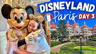 DISNEYLAND PARIS 2024 🏰 DAY 3 • Disneyland Hotel Review Royal Banquet Lunch amp Favourite Rides 🇫🇷✨ [upl. by Raoul]