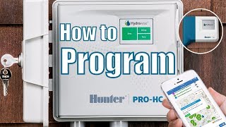 How to Program a Hunter ProHC Hydrawise [upl. by Aneba]