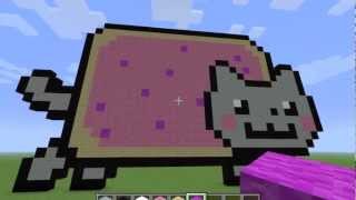 Minecraft Lets Build  Nyan Cat Ep2 Pt2 [upl. by Naened]