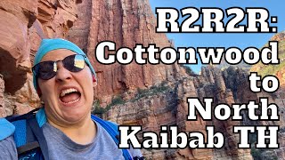 HIKING GRAND CANYON RIM TO RIM TO RIM  Day 2 Vlog  Cottonwood Campground to North Kaibab Trailhead [upl. by Eeluj651]