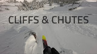 cliffs amp chutes on the DEEPEST day of the season at kirkwood [upl. by Sixla]