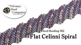 Flat Celinni Spiral Stitch How To [upl. by Elleinad]