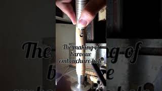 The making of the baroque flute embouchure hole [upl. by Nareik399]