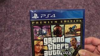 Grand Theft Auto 5 Premium Edition PS4 Unboxing [upl. by Ulberto613]