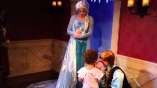 Frozens Elsa amp Anna at Disneyland [upl. by Kienan251]