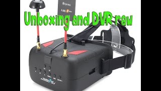 Eachine VR D2 5 Inches 800480 40CH Raceband 58G Diversity FPV Goggles unboxing from Banggoodcom [upl. by Einohtna]