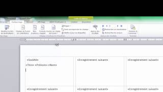 Etiquettes avec Word et Excel [upl. by Derzon]