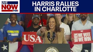 FULL SPEECH Harris campaigns in battleground North Carolina  LiveNOW from FOX [upl. by Yralih]