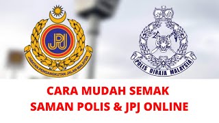 Cara Semak Saman Polis amp JPJ Online [upl. by Nemracledairam]