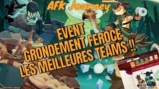 AFK Journey  EVENT GRONDEMENT FEROCE  BEST TEAMS  RIXE 1 [upl. by Schilit]