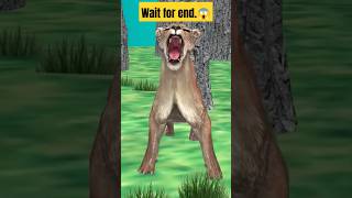 Sher And Chuha  One Minute Story  Cartoon  cartoonanimal [upl. by Damek]