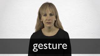 How to pronounce GESTURE in British English [upl. by Peddada]