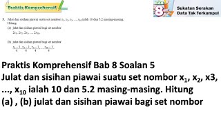 Praktis komprehensif Bab 8 No 5  Tingkatan 4 Bab 8 Sukatan Serakan data Tak Terkumpul  Matematik [upl. by Winonah186]