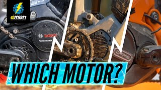 What Is The Best E Bike Motor For You  E MTB Mid Drive Motor Comparison [upl. by Aihsenyt]