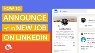 How to Announce Your New Job on LinkedIn [upl. by Ramar]