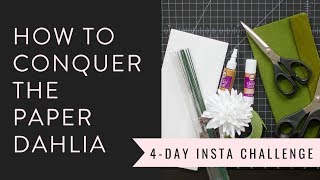 How to make a crepe paper dahlia Part 1 [upl. by Natan]