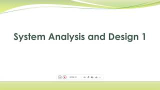 System Analysis and Design Chapter 1  Introduction to Systems and Analysis [upl. by Assiluy]