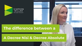 The difference between a Decree Nisi and a Decree Absolute in UK Divorce [upl. by Leverett]