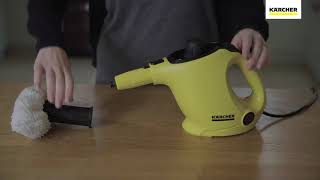 How to use a Karcher SC1 EasyFix Steam Cleaner [upl. by Maressa]