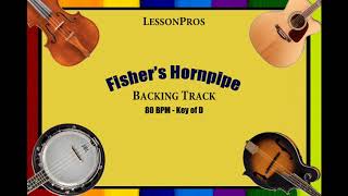 Fishers Hornpipe Bluegrass Backing Track 80 BPM [upl. by Cates736]