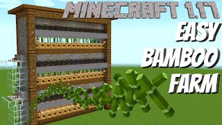 MINECRAFT BAMBOO FARM TUTORIAL  How to build a Bamboo Farm in Minecraft 117 Survival 1000shr [upl. by Ardna]