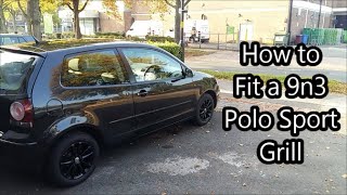 How To Change VW Polo Mk4 9n9n3 Grill [upl. by Kleiman]