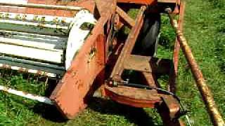 AllisChalmers 904 mower conditioner haybine [upl. by Enialedam375]