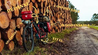 BIKEPACKING  équipement pour voyager à vélo et être autonome  vélo sacoches matériel [upl. by Mungo179]