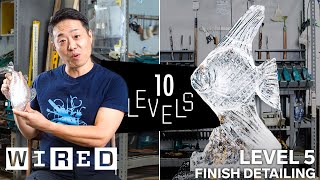 10 Levels of Ice Sculpture Easy to Complex  WIRED [upl. by Luapnaej687]