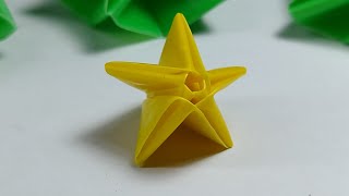 how to make star using plastic straw  easy step  crafts  reuse  recycle  diy [upl. by Morlee290]