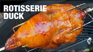 Rotisserie Duck With Orange Sauce on a Big Green Egg 5 Secrets to Crispy Duck [upl. by Asina]