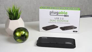 Plugables USB 30 Horizontal Dual Monitor Docking Station [upl. by Watters]