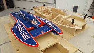 Part 2 How to Build a RC Hydroplane Racing Boat  quotThe Gasserquot [upl. by Aicilyhp]