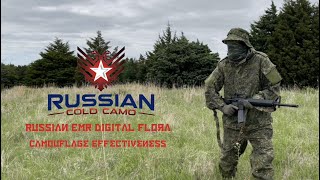 Camouflage Effectiveness of the Russian EMR Digital Flora pattern Layer 5 DemiSeason Suit [upl. by Olympia62]