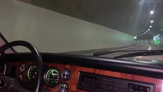 Jaguar XJ12 sound V12 first gear pull  tunnel run  Series 3 [upl. by Allehc433]