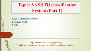 soil classification system  soil classification  soil classification according to aashto [upl. by Traver]