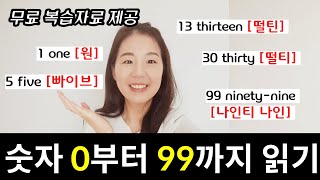 영어로 숫자 읽는방법 099까지 읽기 [upl. by Dietsche]