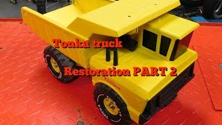 Tonka Truck Restoration part 2 FINISHED [upl. by Airel246]