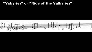 Wagner Leitmotives  48  Valkyries or Ride of the Valkyries [upl. by Winnifred]