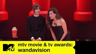 Elizabeth Olsen and Kathryn Hahn Duke It Out  2021 MTV Movie amp TV Awards [upl. by Ardnasela667]